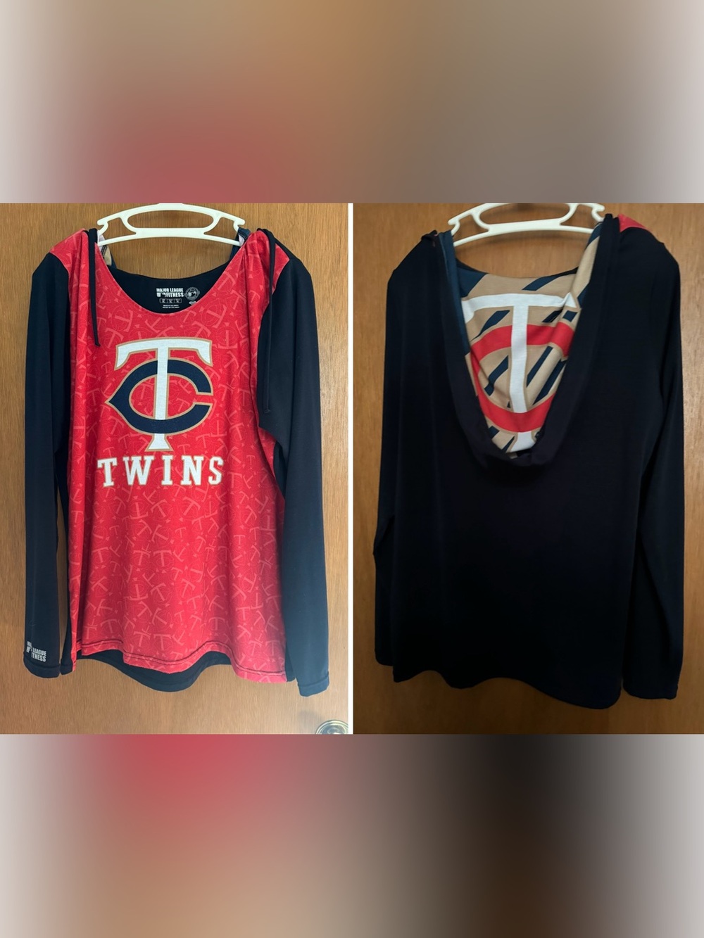 Women’s Major League Fitness Minnesota Twins Long Sleeve Hoodie - Size XL